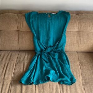 Rebecca Taylor Teal Sleeveless Top